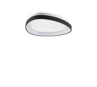Plafoniera Contemporanea Gemini Metallo Nero Led Integrato 23W 3000K Ip20