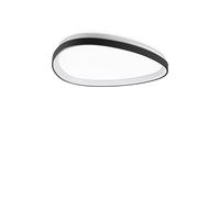 Plafoniera Contemporanea Gemini Metallo Nero Led Integrato 27W 3000K Ip20