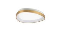 Plafoniera Contemporanea Gemini Metallo Ottone Led Integrato 23W 3000K Ip20