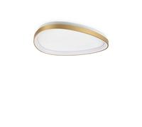 Plafoniera Contemporanea Gemini Metallo Ottone Led Integrato 27W 3000K Ip20