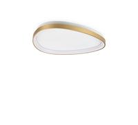 Plafoniera Contemporanea Gemini Metallo Ottone Led Integrato 27W 3000K Ip20