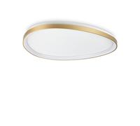 Plafoniera Contemporanea Gemini Metallo Ottone Led Integrato 41W 3000K Ip20