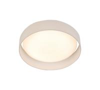 Plafoniera Contemporanea Gianna Tessuto Bianco Policarbonato Led 25,43W 3000K