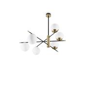 Plafoniera Contemporanea Gourmet Metallo Nero 6 Luci E14 [EEK: A++]