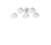 Plafoniera Contemporanea Hermes Metallo Bianco 5 Luci G9 28W 3000K Ip20 [EEK: A++]