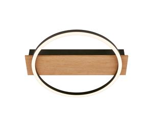 Plafoniera Contemporanea Kada Metallo Nero Led Integrato 13W 3000K Ip20