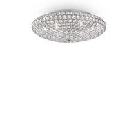 Plafoniera Contemporanea King Metallo-Cristallo Cromo 9 Luci G9 3W 3000K