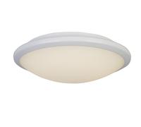 Plafoniera Contemporanea Knutsford Acciaio Bianco Vetro Led 14W 3500K