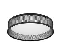Plafoniera Contemporanea Luppineria Acciaio Nero Luce Led Integrato 20W [EEK: A++]