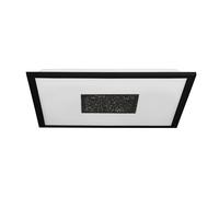 Eglo Plafoniera LED Marmorata 19W – effetto cristallo, 45 x 45 cm, nero/bianco