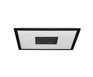 Plafoniera Contemporanea Marmorata Alluminio Nero Luce Led Integrato 19W