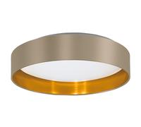 Plafoniera Contemporanea Maserlo 2 Policarbonato Bianco Led Integrato 20W