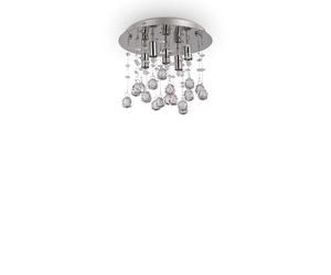 Plafoniera Contemporanea Moonlight Metallo-Cristallo Oro 5 Luci G9 3W 3000K