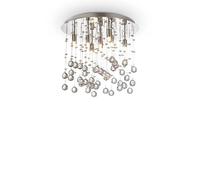 Plafoniera Contemporanea Moonlight Metallo-Cristallo Oro 8 Luci G9 3W 3000K