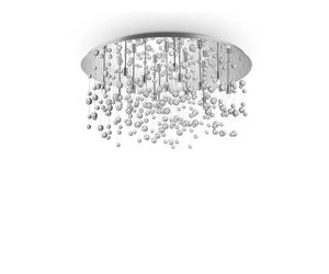 Plafoniera Contemporanea Neve Metallo Cromo 15 Luci G9 3W 3000K Luce Calda [EEK: A++]