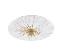 Plafoniera Contemporanea Nieves 1 Acciaio Bianco Luce Led Integrato 19,5W [EEK: A++]