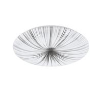 Plafoniera Contemporanea Nieves Acciaio Bianco 7 Luci Led Integrato 4,4W