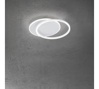 Plafoniera Contemporanea Orbit Alluminio Bianco Led Integrato 43W