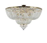 Plafoniera Contemporanea Palace Metallo Oro 18 Luci
