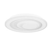 Plafoniera Contemporanea Palagiano 1 Acciaio Bianco Led Integrato 14,7W
