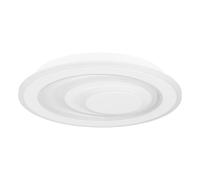 Plafoniera Contemporanea Palagiano 1 Acciaio Bianco Led Integrato 14,7W