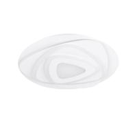 Plafoniera Contemporanea Palagiano Acciaio Bianco Luce Led Integrato 21W [EEK: A++]