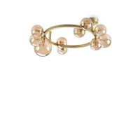 Plafoniera Contemporanea Perlage Metallo Ottone 10 Luci G9 15W 3000K Ip20
