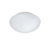 Plafoniera Contemporanea Piccola Ella 1 Luce Acciaio Bianco