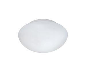 Plafoniera Contemporanea Piccola Ella 1 Luce Acciaio Bianco