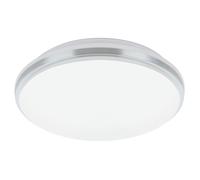Plafoniera Contemporanea Pinetto Acciaio Bianco Luce Led Integrato 15,6W