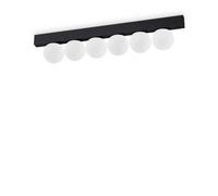 Plafoniera Contemporanea Ping Pong Metallo Nero Led Integrato 18W 3000K Ip20