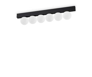 Plafoniera Contemporanea Ping Pong Metallo Nero Led Integrato 18W 3000K Ip20