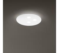 Plafoniera Random in alluminio colore bianco LED 27W + 21W 3840LM - 3000K - CRI ? 83 doppia emissione d.50cm