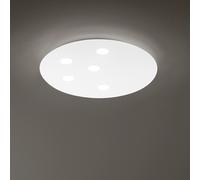 Plafoniera Contemporanea Random Alluminio Bianco Led Integrato 45W