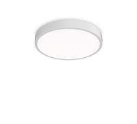 Plafoniera Contemporanea Ray Metallo Bianco Led Integrato 44W 3000K Ip44