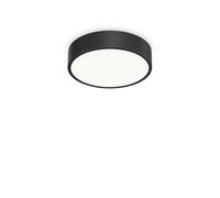 Plafoniera Contemporanea Ray Metallo Nero Led Integrato 13W 3000K Ip44 [EEK: A++]