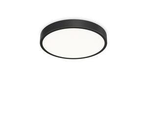 Plafoniera Contemporanea Ray Metallo Nero Led Integrato 44W 3000K Ip44 [EEK: A++]