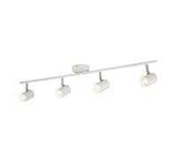 Plafoniera Contemporanea Rollo Acciaio Bianco Vetro Cromo Led 16,1W 3000K [EEK: A++]