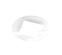 Plafoniera Contemporanea Round Metallo Bianco Vetro 2 Luci E27 D.52Cm