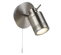 Plafoniera Contemporanea Sansone Acciaio Argento Policarbonato Cromo 1 Luce Gu10