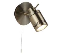 Plafoniera Contemporanea Sansone Acciaio Ottone Vetro 1 Luce Gu10