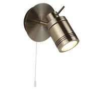 Plafoniera Contemporanea Sansone Acciaio Ottone Vetro 1 Luce Gu10