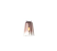 Plafoniera Contemporanea Shaded Metallo Cromo Vetro Rame 1 Luce E27 [EEK: A++]
