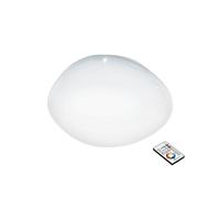 Plafoniera Contemporanea Sileras Led Acciaio Bianco D60Cm