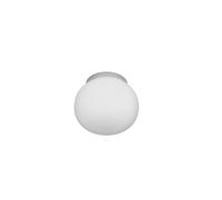 Plafoniera Contemporanea Soft Metallo Cromo Vetro Acidato Opaco 1 Luce E14