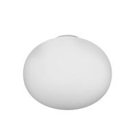 Plafoniera Contemporanea Soft Metallo Cromo Vetro Acidato Opaco 1 Luce E27 45Cm