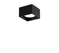 Plafoniera Contemporanea Spike Alluminio Nero 1 Luce Gx53 15W 3000K Ip20