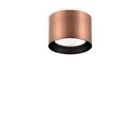 Plafoniera Contemporanea Spike Alluminio Rame 1 Luce Gx53 15W 3000K Ip20