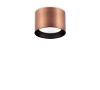 Plafoniera Contemporanea Spike Alluminio Rame 1 Luce Gx53 15W 3000K Ip20