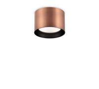 Plafoniera Contemporanea Spike Alluminio Rame 1 Luce Gx53 15W 3000K Ip20
